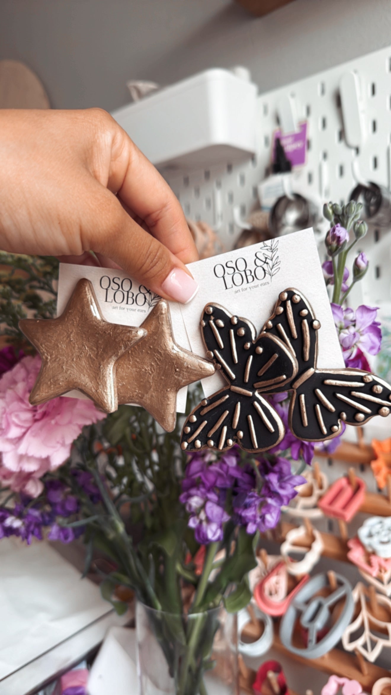 butterfly studs